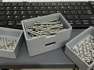 Stackable parts storage