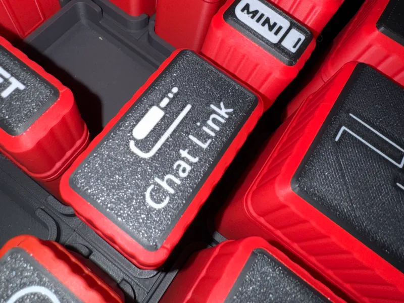 Chat Link Label for Cable Cap System