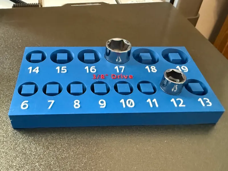 3/8" Drive Metric Socket Organizer
