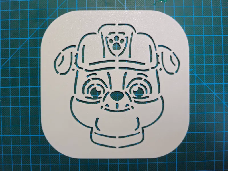 PawPatrol Rubble Front Stencil