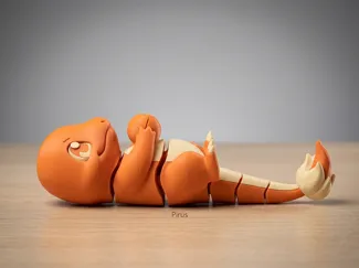 Flexi Charmander – Cute Articulated Fire Lizard