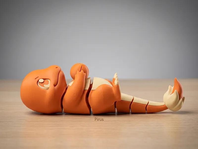 Flexi Charmander – Cute Articulated Fire Lizard
