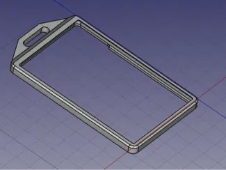 Badge holder with THALES insert