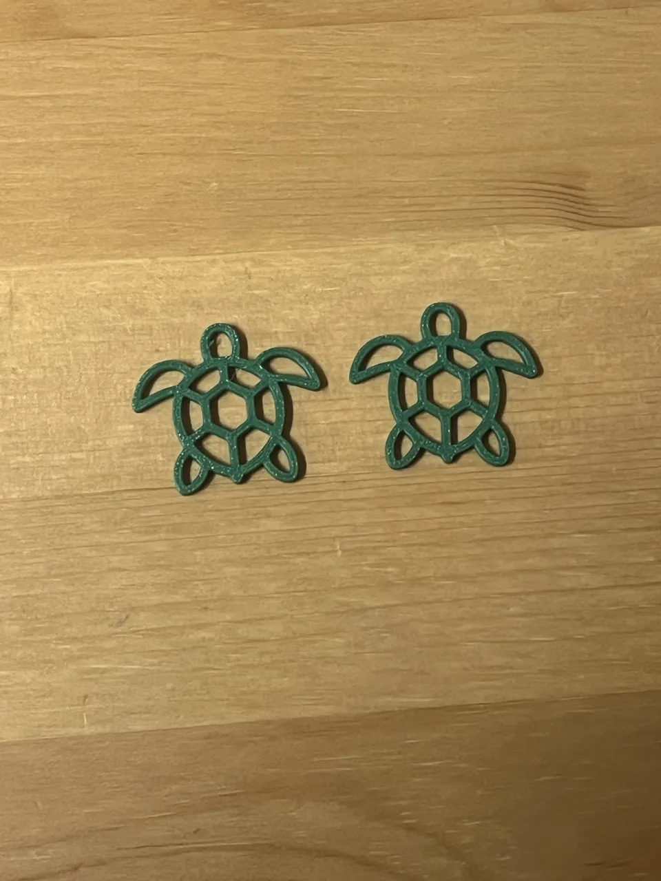 turtle earrings view 2