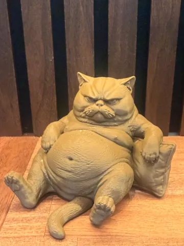 Figura decorativa: Fat And Chunky Grumpy Cat Sculpture — vista de referencia 2