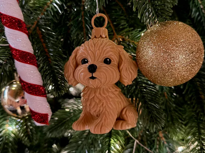 Christmas Dog tree ornament