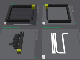 AMS Glass Riser - Tiltable (Tight space) - P1