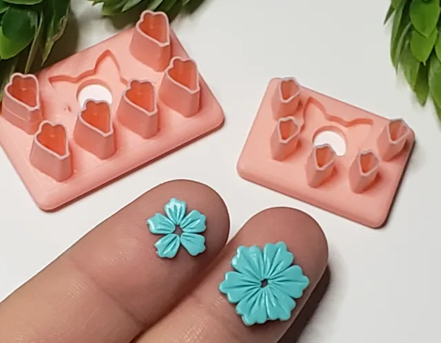 Polymer Clay Petal Cutter 1 | Earrings |Miniatures