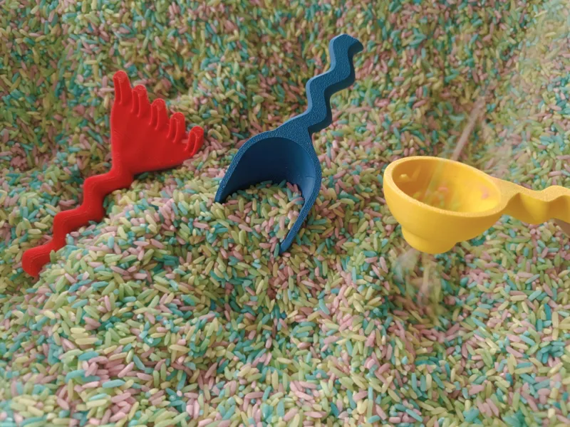 Sensory Play Tools Set - Scoop, Rake & Funnel
