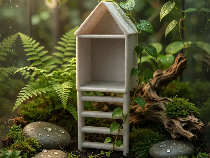 3D Terrarium-Deko Kletterhaus mit Magneten