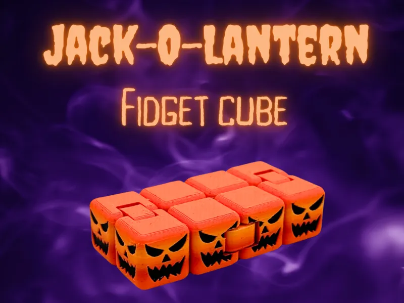 Jack-O-Lantern Fidget Cube 