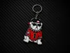 Georgia Bulldog Drip Keychain