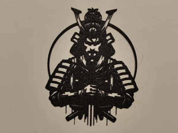 Décoration murale silhouette de samouraï
