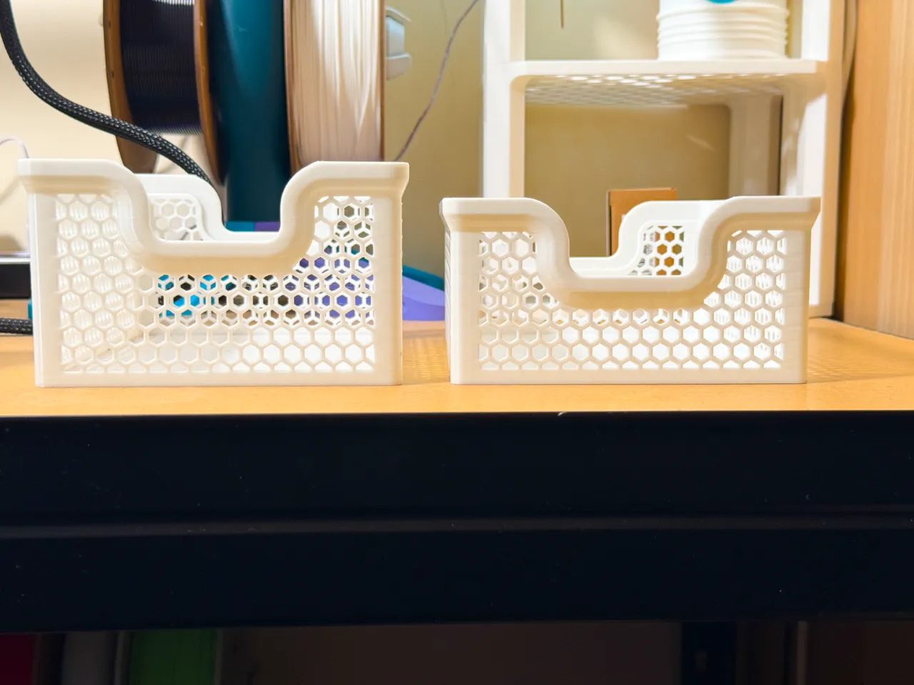 140x200mm Stacking Basket - Slim 72mm tall view 2