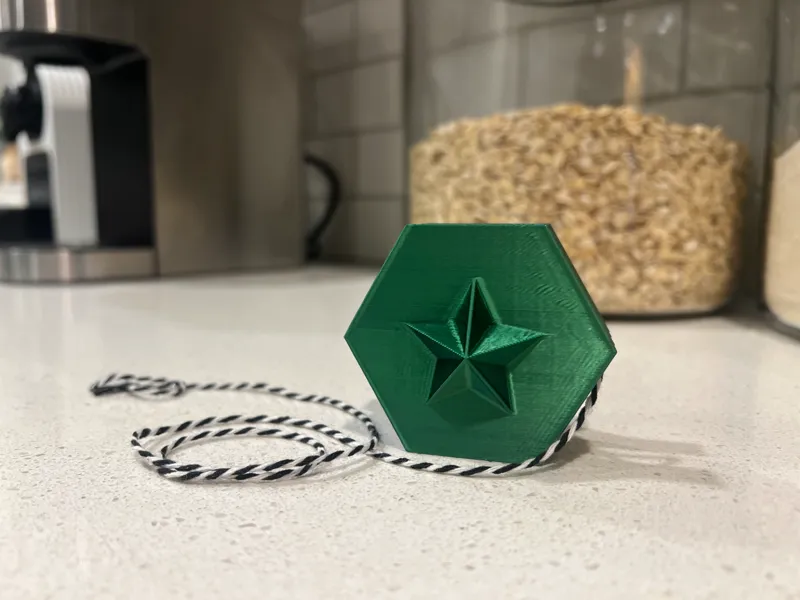 Christmas star hexagon yoyo