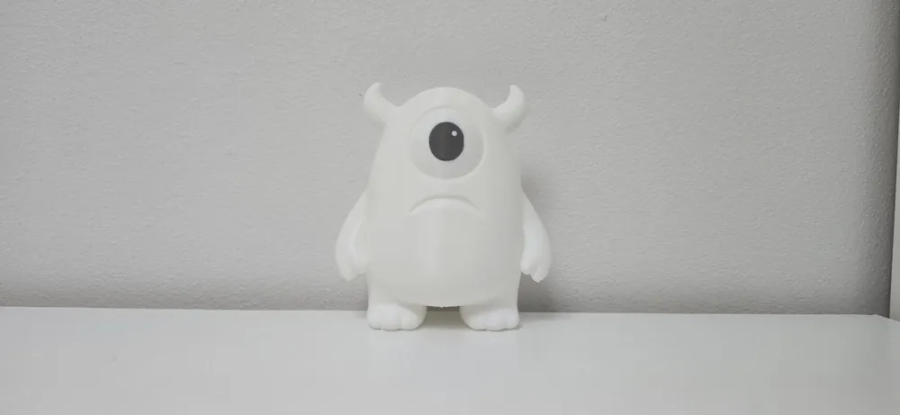 Grumpy Cyclops Monster Holiday Figurine - Free 3D Print Model - MakerWorld