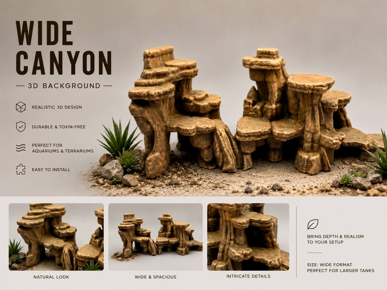 3D-Rückwand "Wide Canyon"