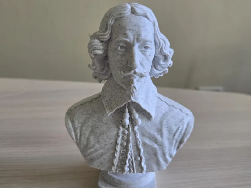 Gesichtsbüste von Otto von Guericke zur Dekoration
