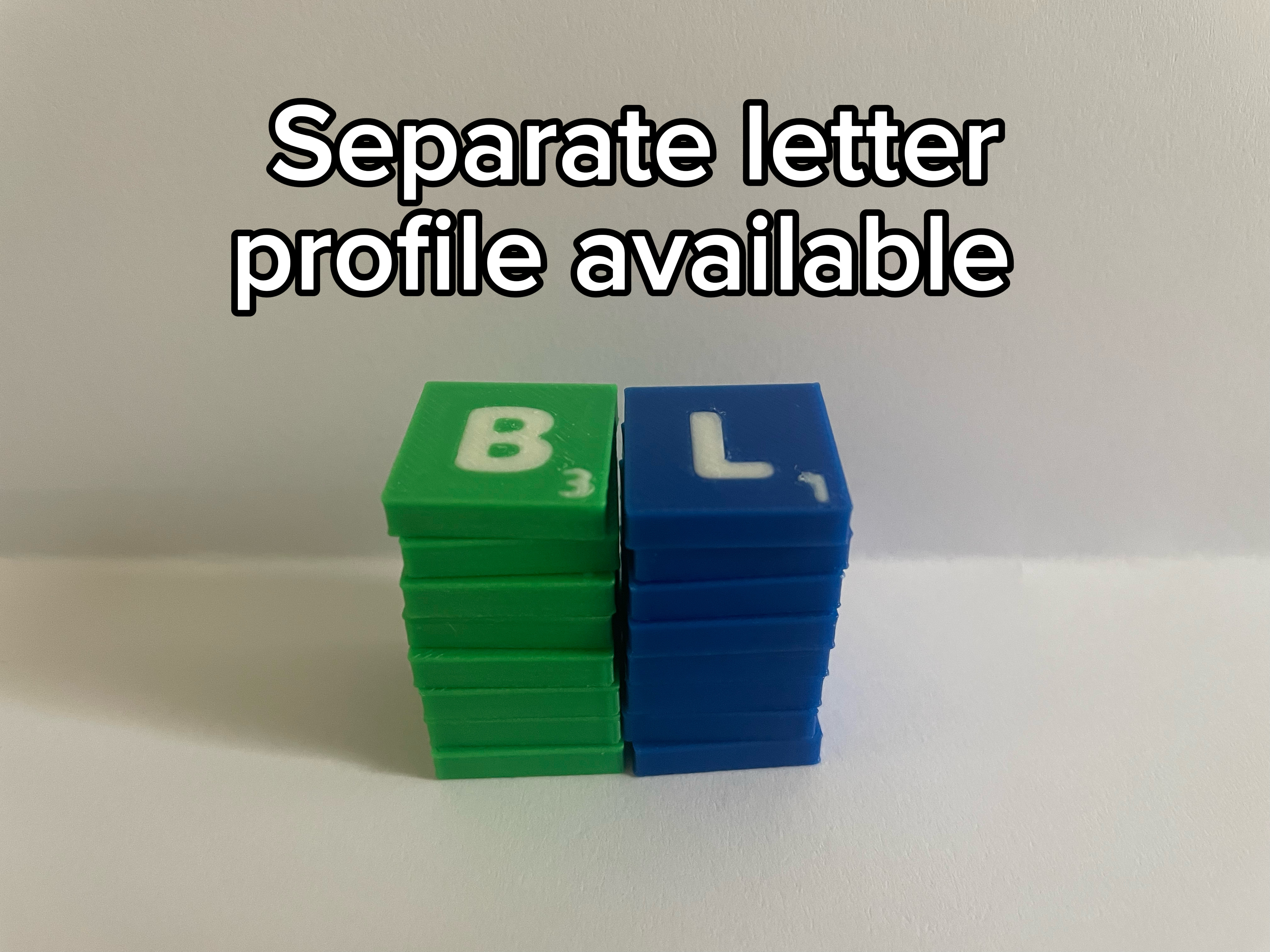 Miniatura 2 do modelo 3D Full Scrabble Tile Set