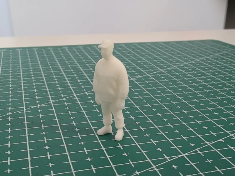 Mann mit Cap in 1:64 skalierbar
