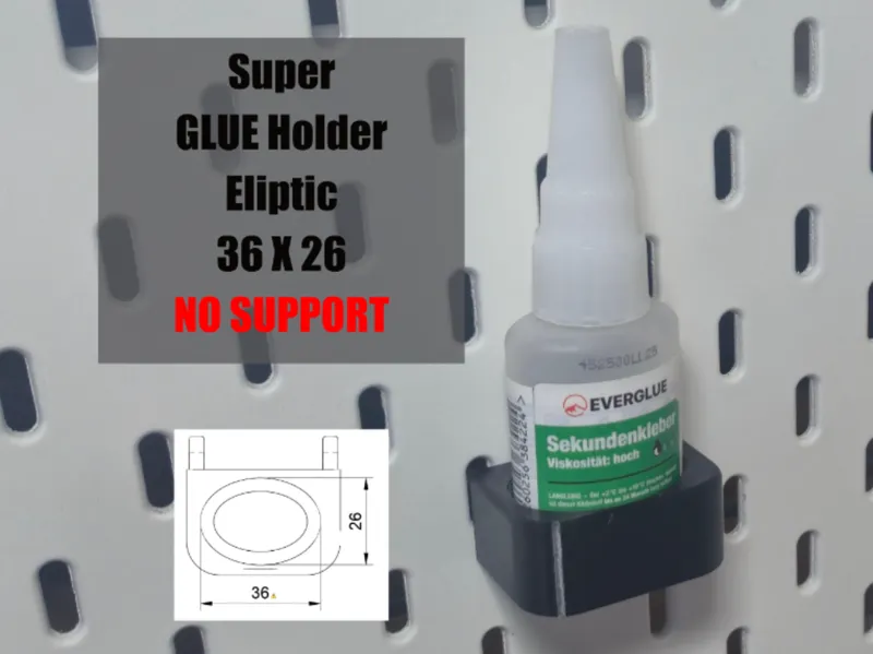 Super Glue Holder for IKEA Skadis EVERGLUE 36X26