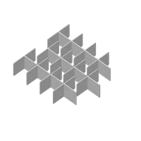 12 copies, optimal orientation