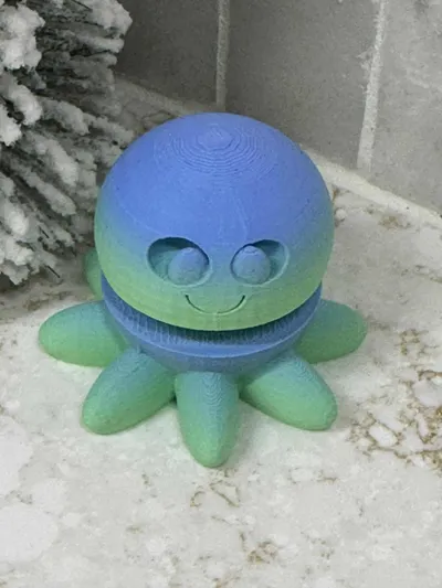 Button Octopus Box Clicker Octopus Clicker fidget toy Ocean child kid gift by Ada & K 3DA ...