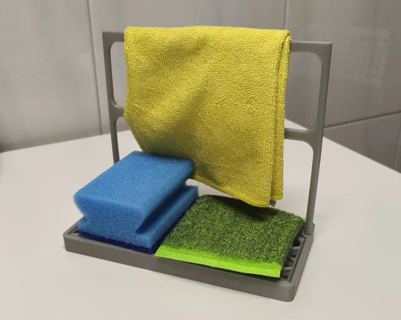 Kitchen Sink Organizer with Honeycomb Cloth Holder