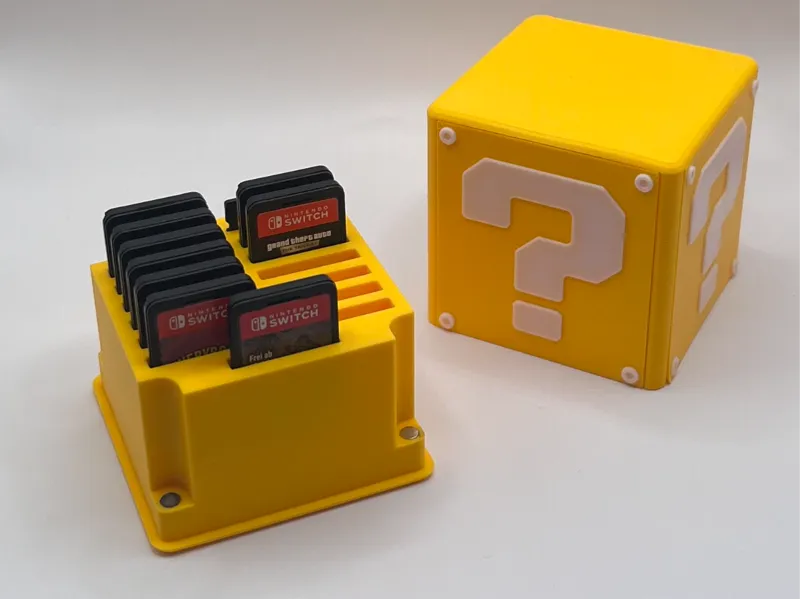 Question Block Nintendo Switch game holder