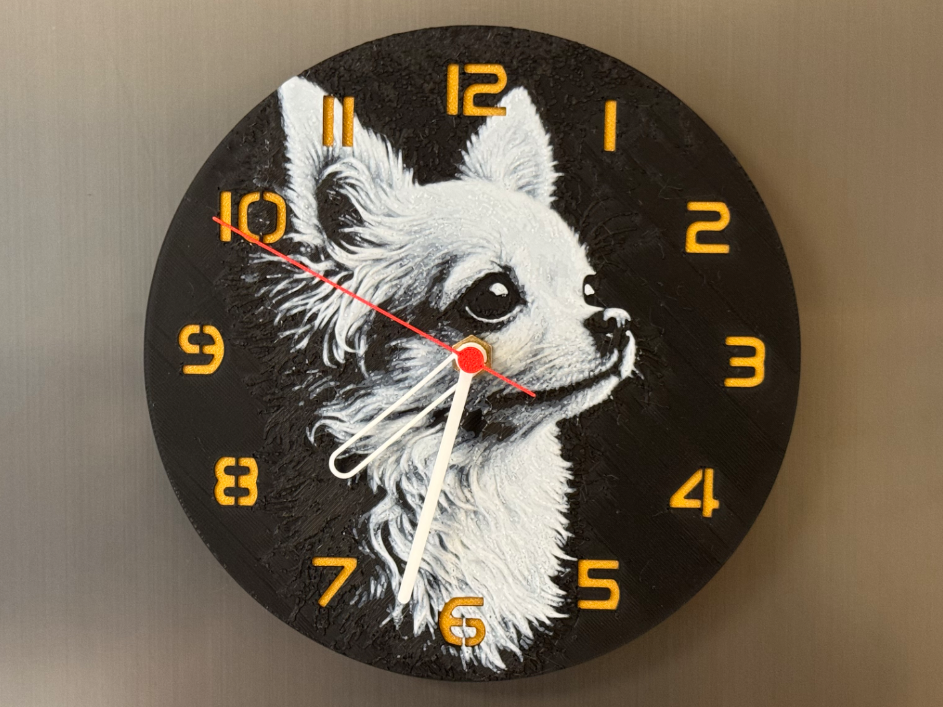 Wall / table clock Chihuahua Dog