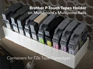 Brother P-Touch Tapes Holder On Multipoint Rails