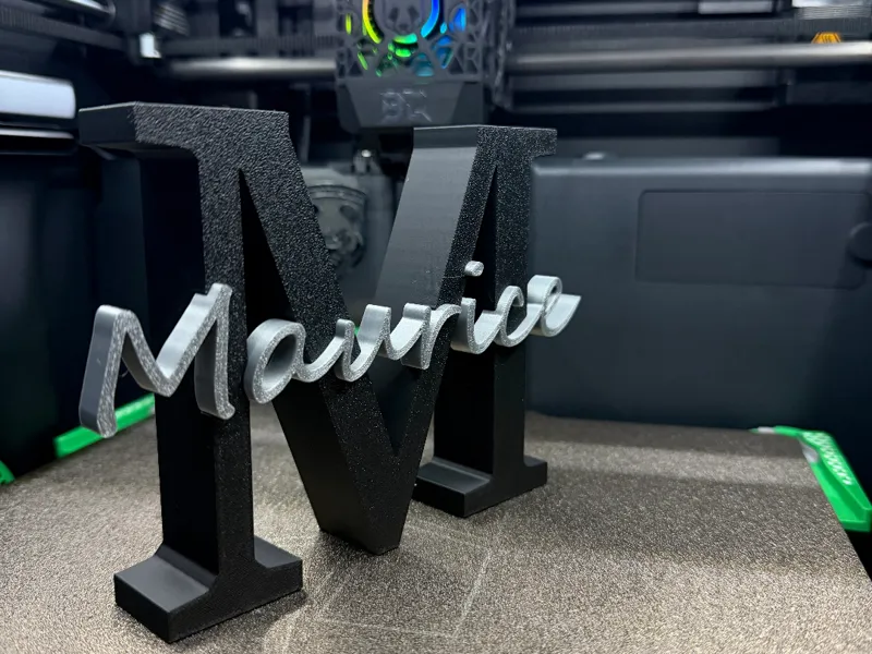 Maurice – Individuelles 3D-Namensschild