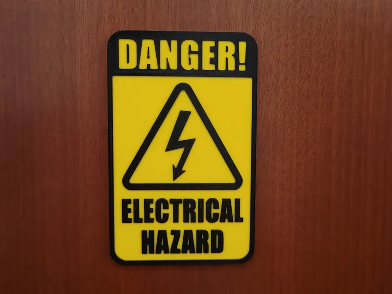 Electrical Hazard Sign (AMS and NON AMS versions)
