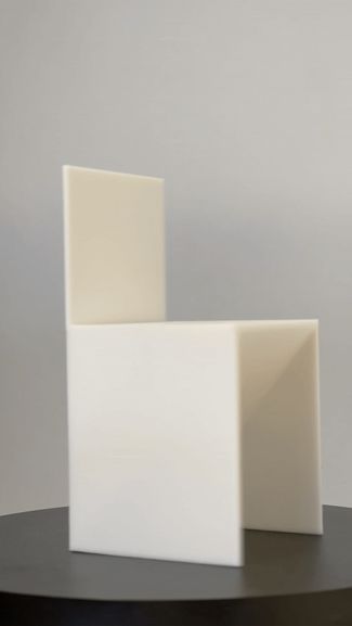 Backward Slant Plywood Chair 84 - Donald Judd