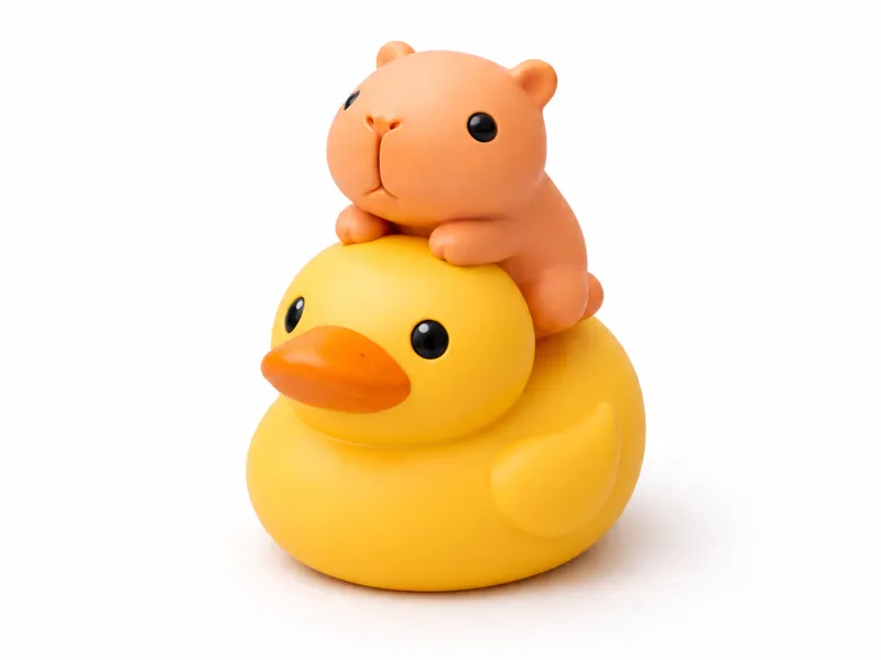 Capybara on Duck