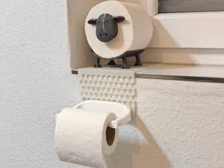 Toilet Paper Holder Mount no glue / drilling