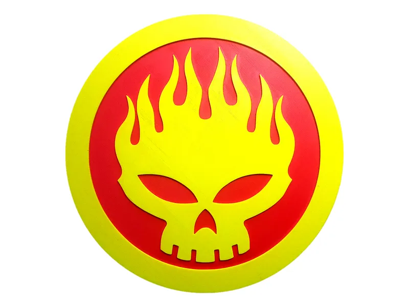 The Offspring 2D Wall Art Punk Rock Logo Skull