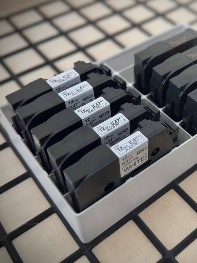 Brother P-Touch Label Tape TZe Gridfinity Bin - Free 3D Print