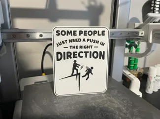 Funny Push Sign