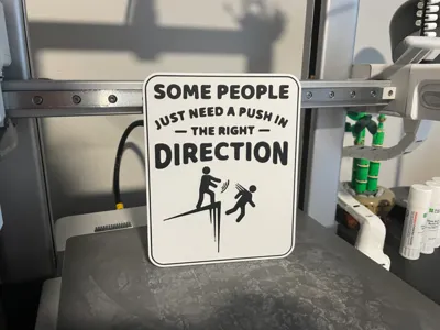 Funny Push Sign