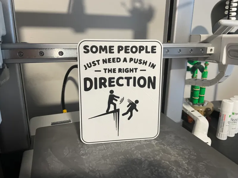 Funny Push Sign