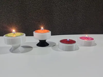 Circular candle holder