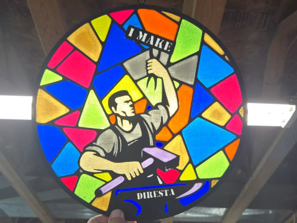 Accesorio para impresora 3D: Stained Glass Maker Man. Referencia del modelo original.