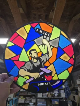 Accesorio para impresora 3D: Stained Glass Maker Man — vista de referencia 3