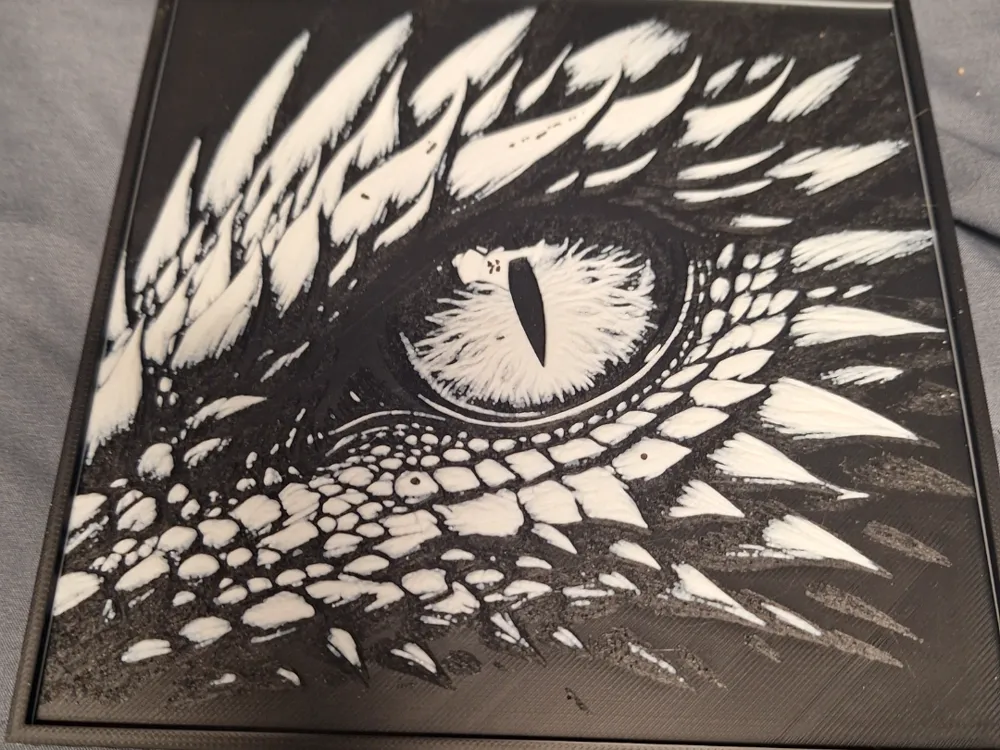 Dragon Eye Hueforge - Free 3D Print Model - MakerWorld