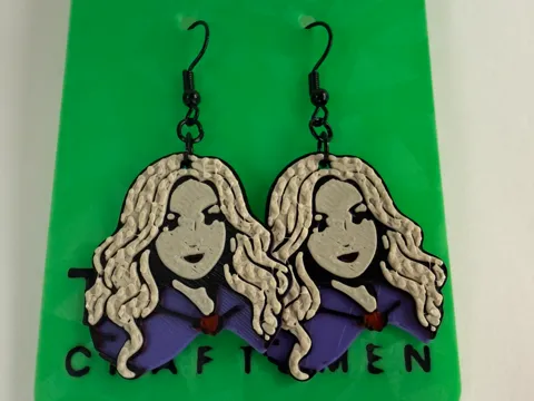 Modelo para impresión 3D: Knit Sarah Sanderson Earring — referencia de MakerWorld