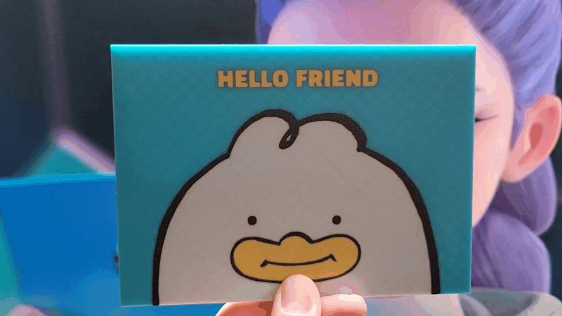 Kpop Demon Hunters "Hello Friend" Card