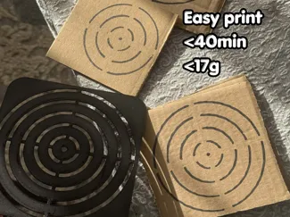 Lightweight Shooting Target Template for Cardboard