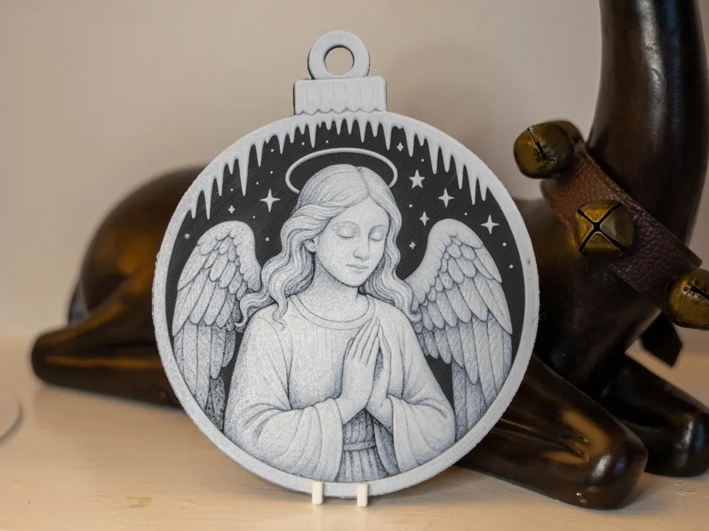 Angel Christmas Bauble / Ornament Decoration - Free 3D Print Model ...