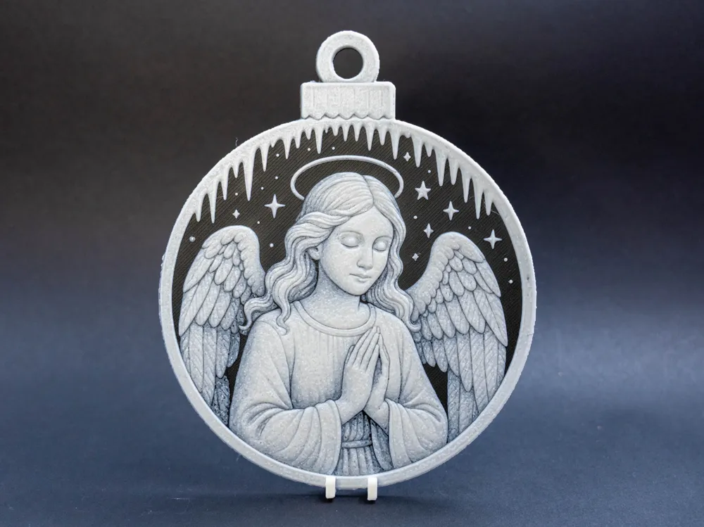 Angel Christmas Bauble / Ornament Decoration - Free 3D Print Model ...